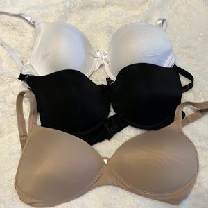 Three 34B padded bras